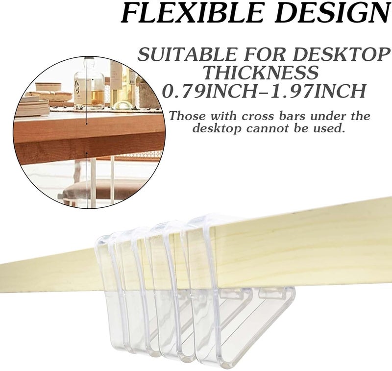 Kitnish 32 Upgraded Tablecloth Clips,Thicker Wider Clear Tablecloth Clips,Plastic Table Cloth Hold Down Clips Table Cloth Holder Cover Clamps for Restaurant Picnics Marquees Weddings Graduation Party. - Image 5